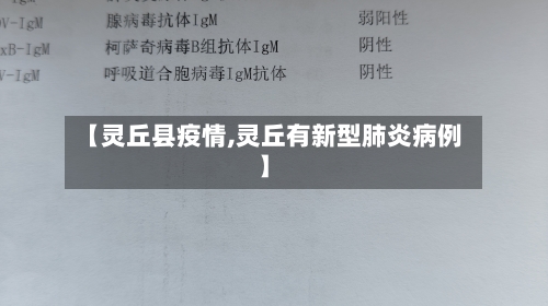 【灵丘县疫情,灵丘有新型肺炎病例】-第3张图片